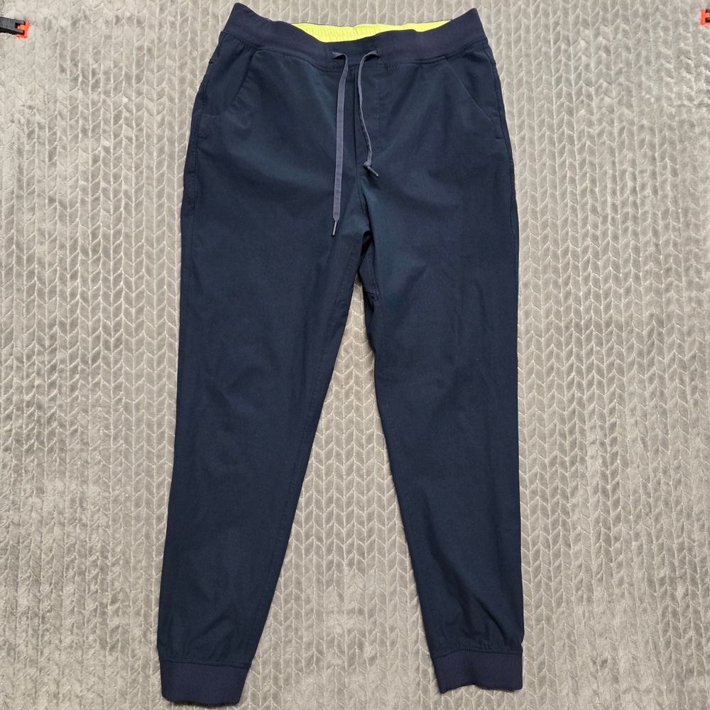 Birddogs Boomstick Mens XL Navy Blue Polyester Tapered Joggers Drawstring Pants